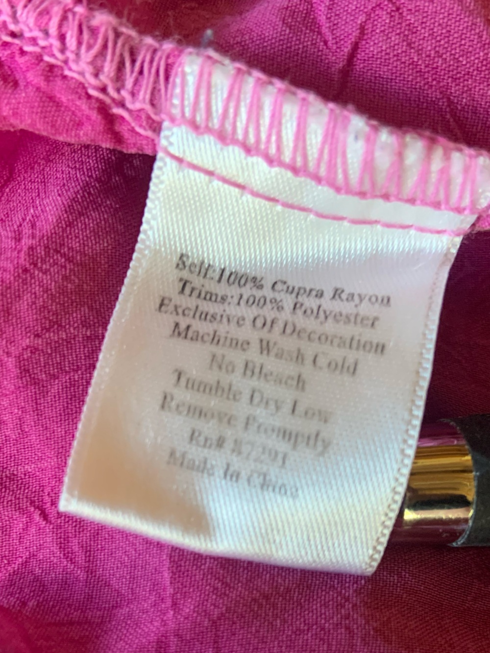 Johnny Was Bright Fuchsia Embroidered Peasant Tunic - Picture 14 of 14